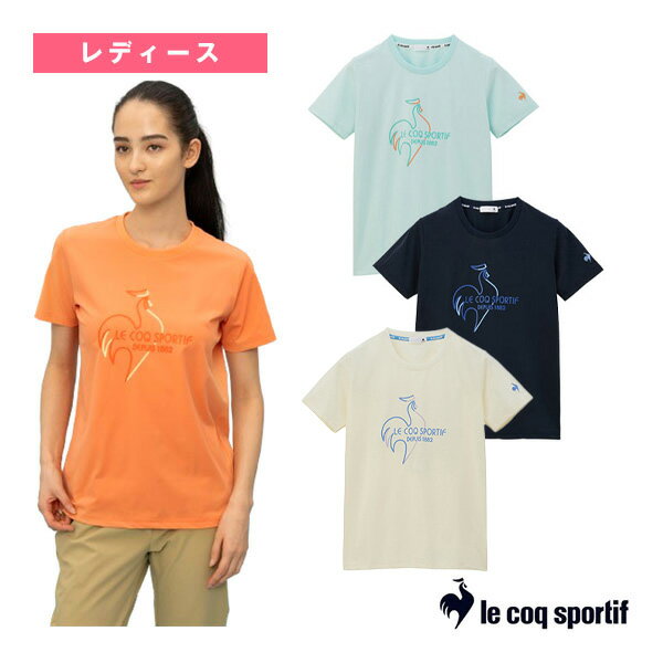 ■商品情報 商品名ヘランカサンスクリーン／半袖Tシャツ／レディース（QMWXJA01）《ルコック オールスポーツ ウェア（レディース）》 メーカー名ルコック カラー（EWH）エッグホワイト, （GR）グリーン, （NV）ネイビー, （OR）オレンジ サイズS, M, L, O 素材ヘランカハイゲージニット本体 ポリエステル 50% 複合繊維（ポリエステル） 50% 衿 ポリエステル 100% 生産国ミャンマー ■メーカー希望小売価格はメーカーカタログに基づいて掲載していますサイズ肩幅(cm)バスト(cm)袖丈(cm)身丈(cm) S369417.559 M37.59818.561.5 L401002063.5 O42.510620.565 ■商品詳細情報 特徴素材／独特のもちっと柔らかい風合いが特徴の新規開発素材”ヘランカ”を採用したシリーズ。かさ高性とストレッチ性に優れ空気を纏うような感覚を与えるシャツ地です。また、日傘のように太陽の光をブロックするサンスクリーン機能を搭載し、太陽光の熱を遮ることで、ウェアやウェア内の温度上昇を抑えるクーリング効果があります。デザイン・機能／上質で高級感のある表面感が特徴の半袖Tシャツ。前身頃のビッグロゴがデザインアクセントの1枚。春夏に着こなしたい爽やかな配色プリントが特徴。サンスクリーン（遮熱クーリング）機能搭載なので、太陽がじりじりと照りつける中でも、快適に着用することが可能です。 テクノロジー【吸汗速乾】【ストレッチ】【UV CUT（UPF50+）】【SUNSCREEN】【遮熱】