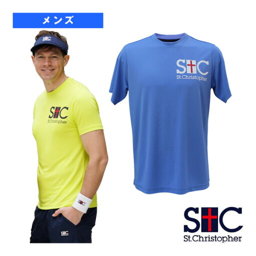 STCプラクティスシャツ/メンズ(STC-BDM1401)《セントクリストファー テニス・バドミントンウェア(メンズ/ユニ)》 STCプラクティスシャツ/メンズ(STC-BDM1401)《セントクリストファー テニス・バドミントンウェア(メンズ/ユニ)》
