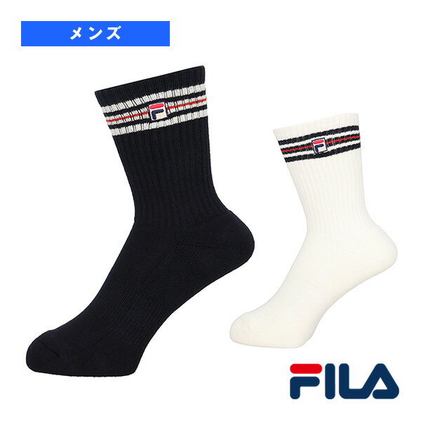 ライン入りソックス メンズ EM0097《フィラ テニスウェア（メンズ/ユニ）》