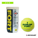 FORT 2球入（フォート）『ペット缶単位（1缶／2球）』（DFFYL2TIN）《ダンロップ テニス ボール》