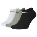 3色展開 ナイキ【NIKE】3足組 アンクルソックス メンズ レディース エブリデイ クッション ノーショウ SX7673(4)