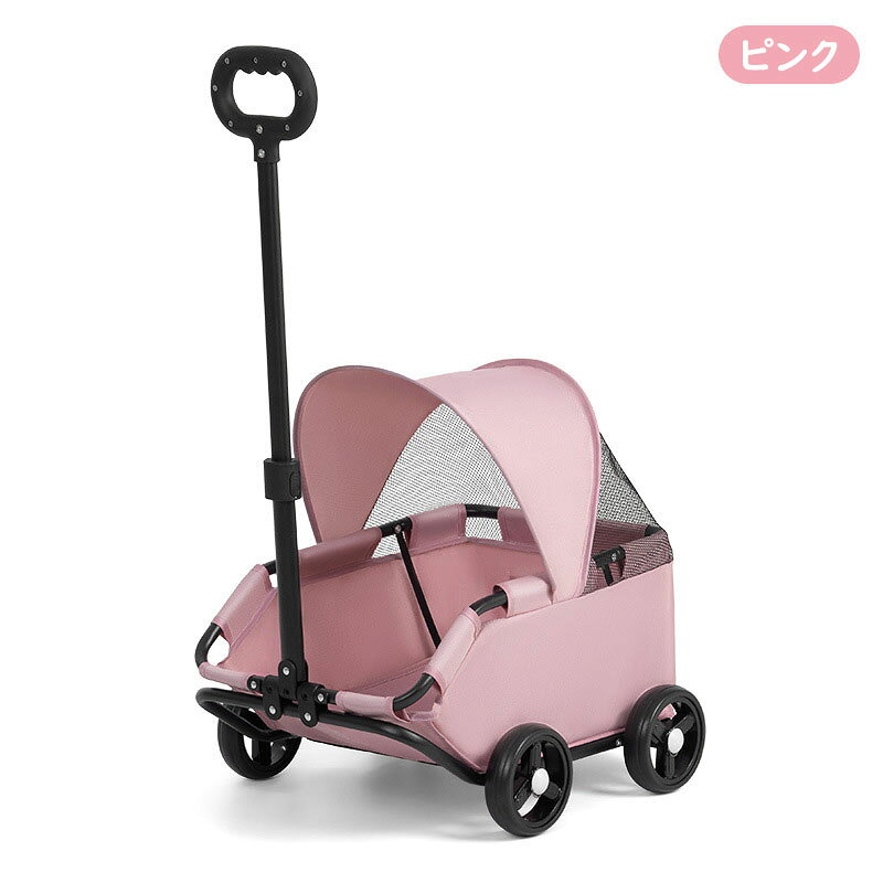 【送料無料】折り畳み式ペットバギー 多機能 自立式 4輪ペットカート 小型犬 中型...