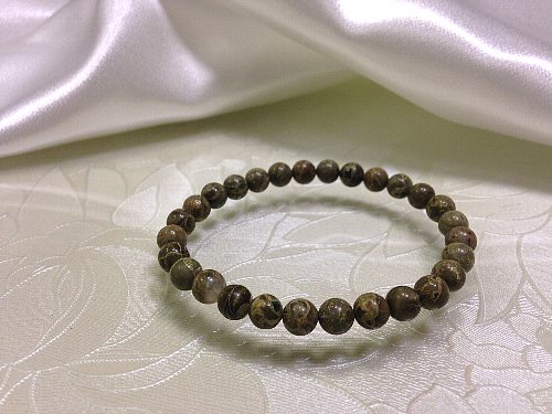 【グリーンカラージャスパーブレスレット】//天然石　パワーストーン　ブレスレット　天然石ブレスレット　パワーストーンブレスレット　天然石ブレス　パワーストーンブレス　ジャスパー　可愛い　キレイ　綺麗　オリエンタル　グリーン