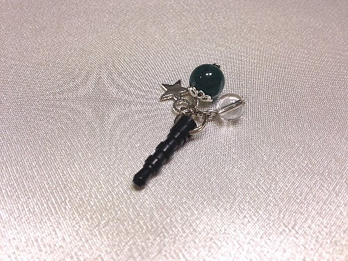 【スターチャーム　インド産ベンチュリンイヤフォンジャック】//【送料無料】天然石　パワーストーン　..