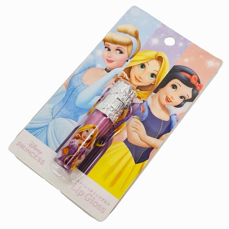 ストーン付リップグロス ディズニープリンセスA キッズコスメ シンデレラ ラプンツェル 白雪姫 子供用化粧品