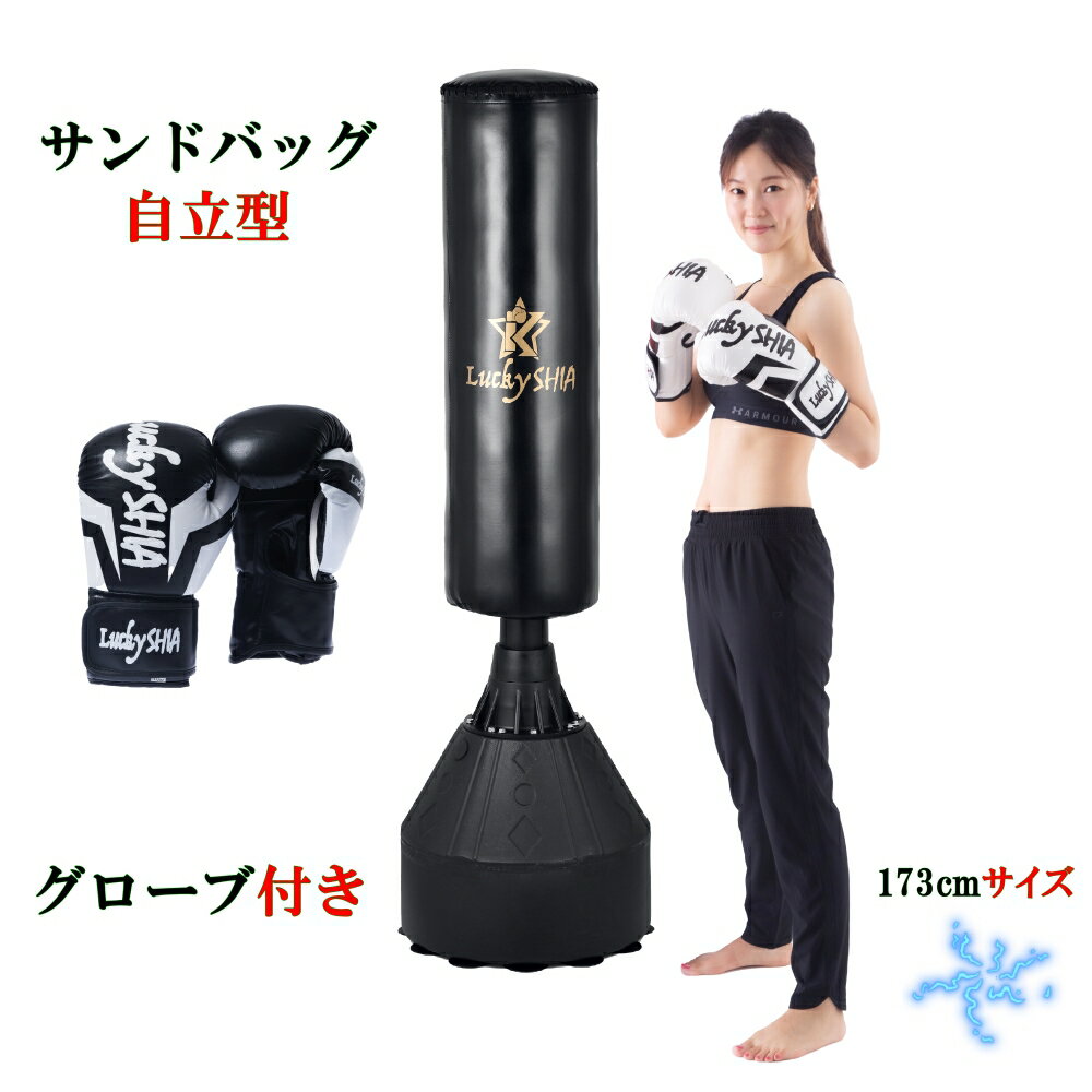 ストレス解消パンチバッグ 健康器具 トレーニング エクササイズ シェイプアップ 簡単 手軽 パンチ キック ストレッチ 倒しても起き上がる 空気式