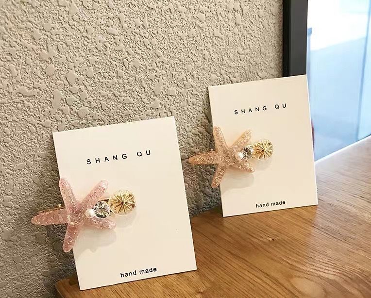 BACKYARD FAMILY 雑貨タウンのヘアクリップ くちばしクリップ ヘアアクセサリー レディース 髪飾り 髪留め ヒトデ ラインストーン ビジュー パール風 可愛い｜アングル3