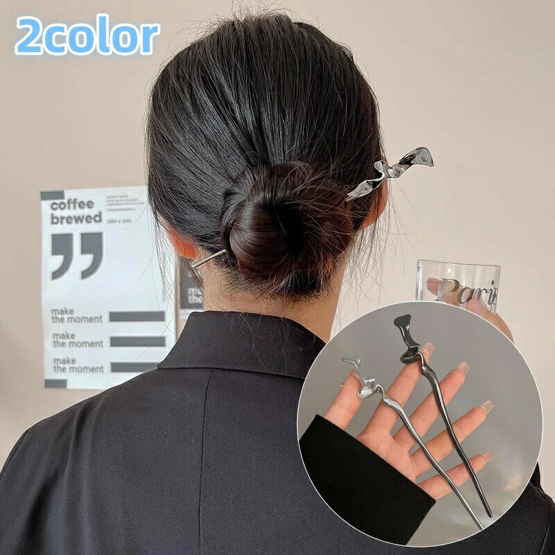 Ornamental Hairpin - かんざし 簪 一本挿し レディース ヘアアクセサリー 髪飾り 髪留め ヘアピン まとめ髪 和装 洋装 着物 浴衣 不規則 おしゃれ