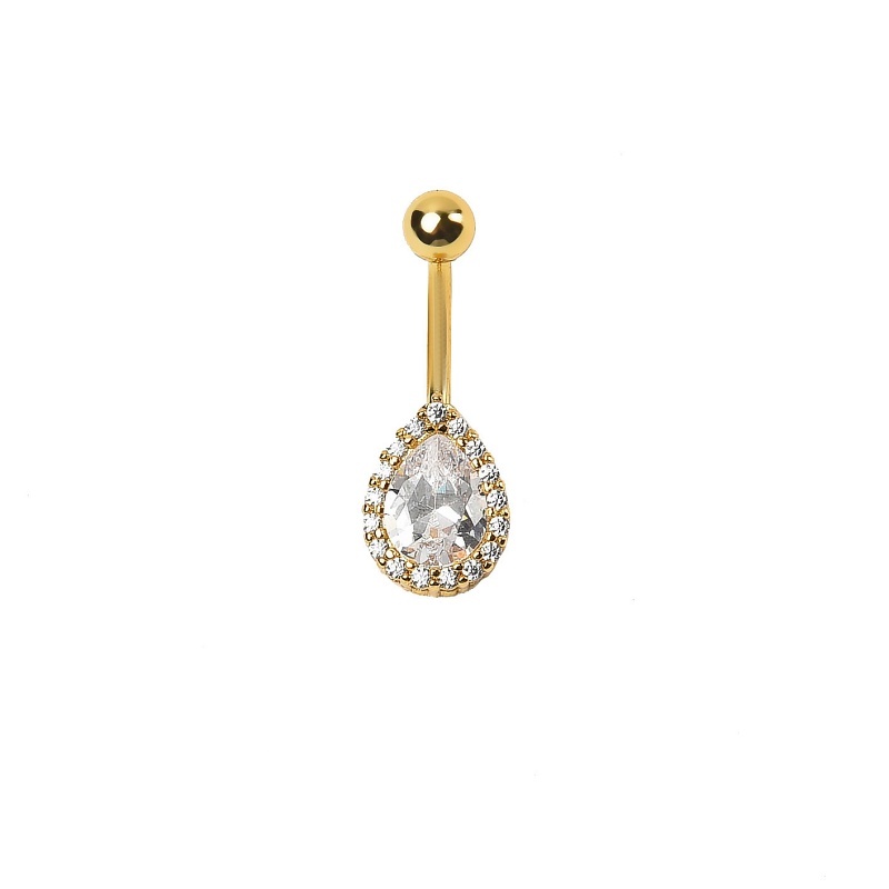 ボディピアス へそピアス 単品 1個 レディース 女性 アクセサリー バーベル型 雫 ...