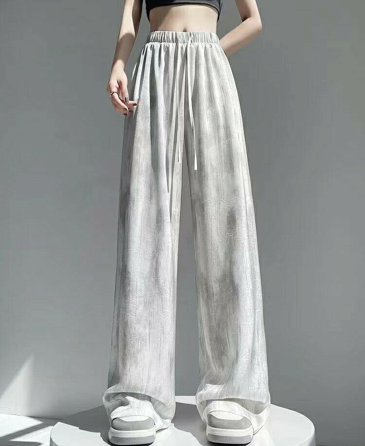 ロングパンツ ワイドパンツ 長ズボン レディース 女性 ボトムス サテン調 ウエストゴム かわいい おしゃれ カジュアル lucky13-10271267 BACKYARD FAMILY 雑貨タウン サンプル画像2