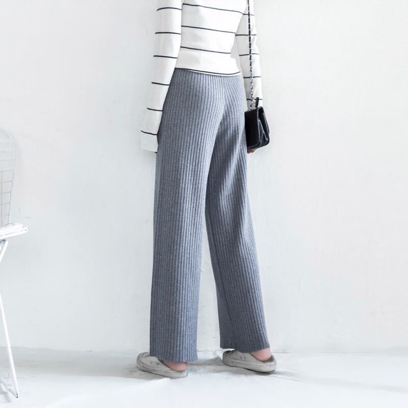 ロングパンツ ワイドパンツ ドレープパンツ 長ズボン レディース 女性 婦人服 ボトムス リブ生地 ウエストゴム ウエスト紐 単色 無地 ストレート シンプル かわいい 着回し 定番 ひらひら ゆったり カジュアル お出かけ カーキ 灰 黒 茶 ベージュ lucky13-10266664 BACKYARD FAMILY 雑貨タウン サンプル画像2