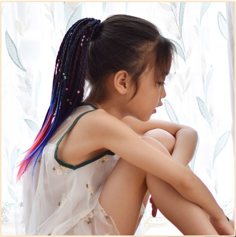 エクステンション エクステ 単品 1本 キッズ ジュニア 子供用 ヘアアクセサリー 三...