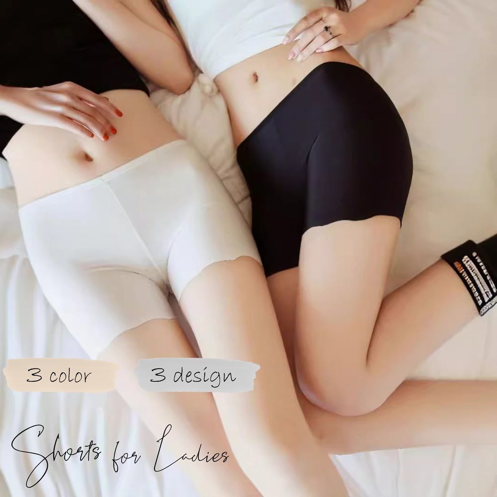 短裤 - ボックスショーツ ボーイレッグ インナーパンツ ショーツ パンツ パンティー レディース 女性 婦人 丈長め ロング レース シンプル ベーシック