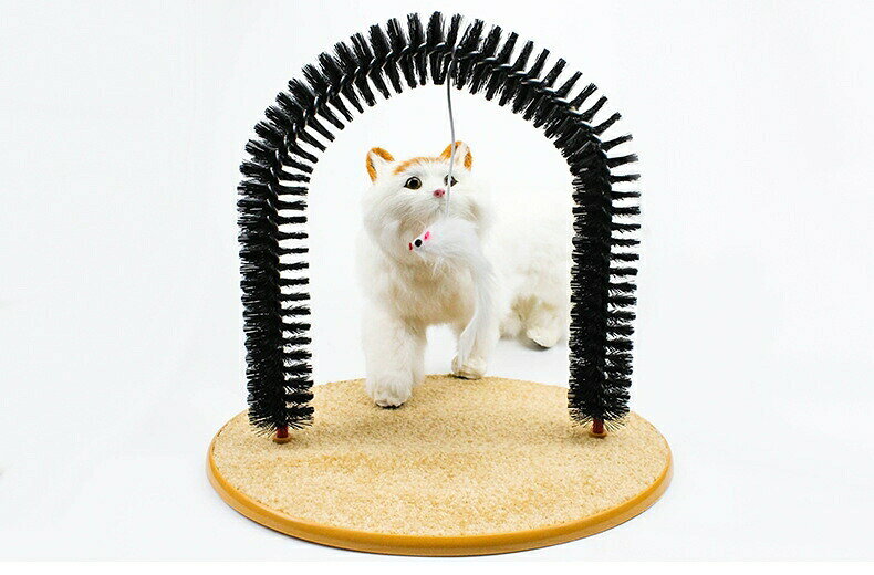 ペット用ブラシ グルーミングブラシ セルフブラシ ネコ 猫用品 ペット用品 毛づく...