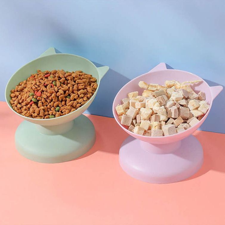 フードボウル ペット 猫用 犬用 餌皿 エサ皿 食器 背の高いボウル 傾斜 斜め 高さ...