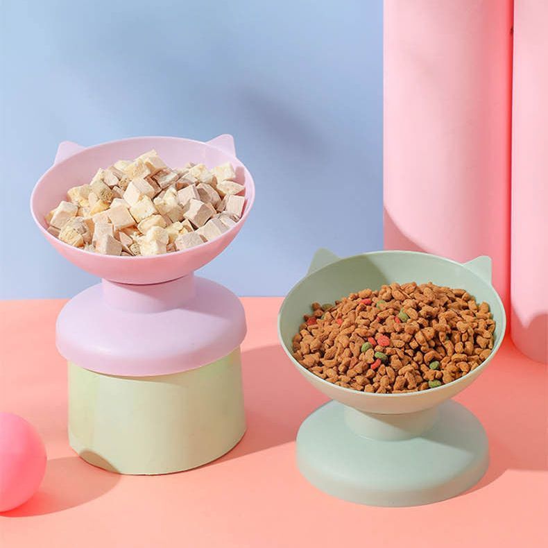 フードボウル ペット 猫用 犬用 餌皿 エサ皿 食器 背の高いボウル 傾斜 斜め 高さ...