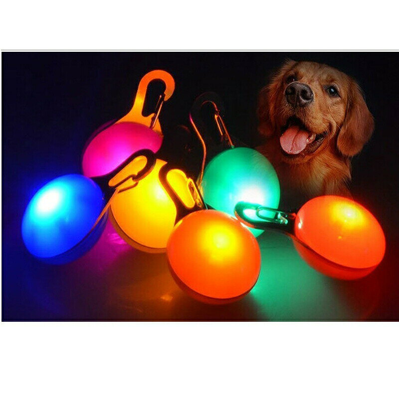 首輪用チャーム ペット用アクセサリー 犬 猫 お散歩ライト LED 光る 電池式 夜間 ...