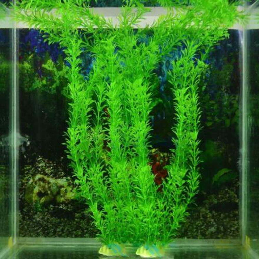 人工水草 人工植物 プラスチック製 水槽用 プラント グリーン 植物 水槽内レイアウ...