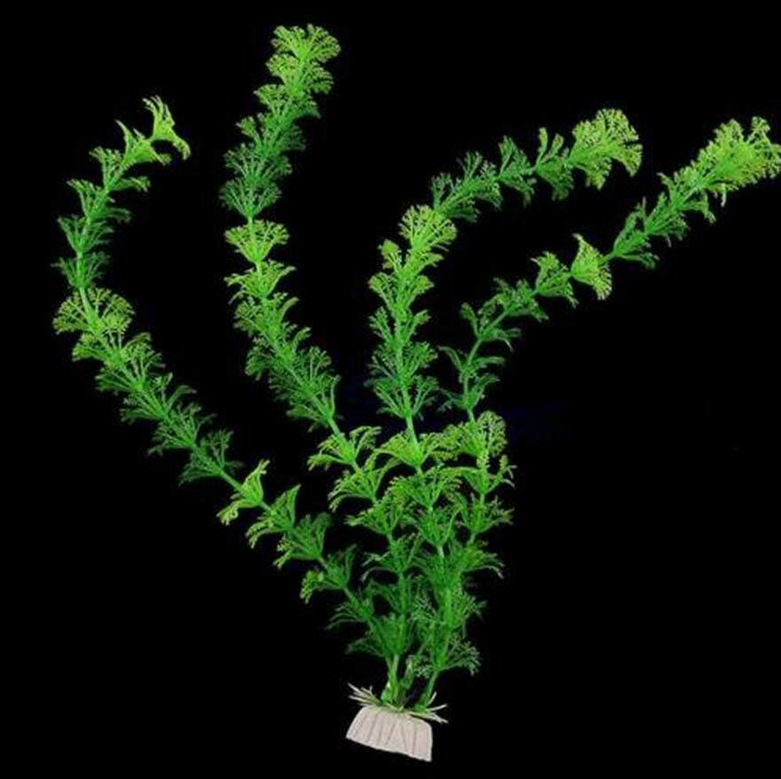 人工水草 人工植物 プラスチック製 水槽用 プラント グリーン 植物 水槽内レイアウ...