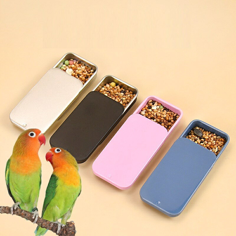 鳥用フードボックス バードフィーダー 給餌器 挿し餌 エサ入れ 虫入れ スライド式 ...