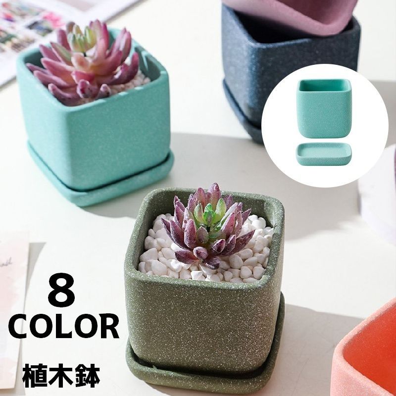 楽天市場】植木鉢 四角ミニの通販
