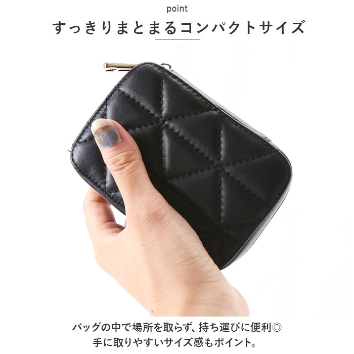 化粧 ポーチ 鏡 付き 定番 口紅 グロス ルージュ リップクリーム ミラー付き リップ ケース 化粧ポーチ メイクポーチ アクセサリーケース 小物入れ 本革 コンパクトサイズ 携帯 持ち運び 可愛い かわいい 高級感 おしゃれ バッグ 小物 美容 コスメ lucky13-10223966 BACKYARD FAMILY 雑貨タウン サンプル画像3