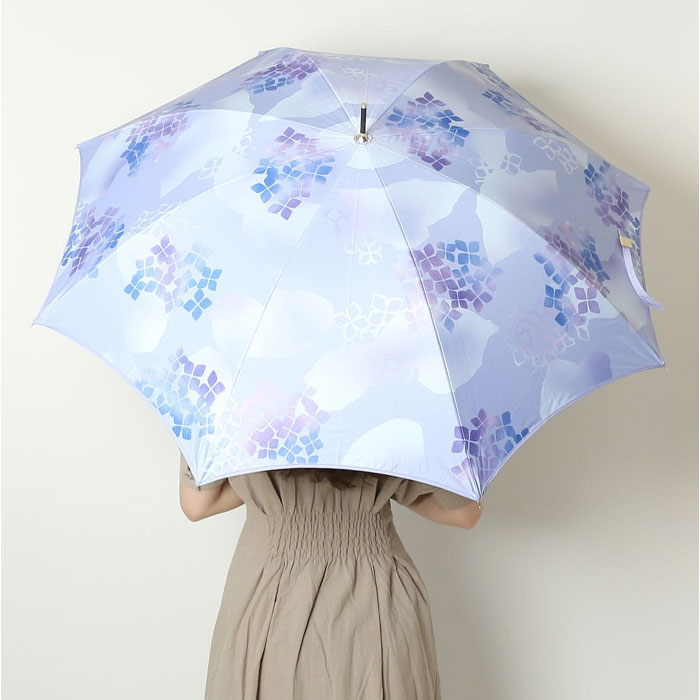 晴雨兼用傘 長傘 遮光 定番 かさ カサ 日傘 雨傘 晴雨兼用 レディース 手開き ピーナッツハンドル 持ちやすい グラスファイバー 裏面PUコーティング 遮光率99.99% UVカット率99.9% おしゃれ かわいい 軽量 wacco 手開き長傘 JK-153
