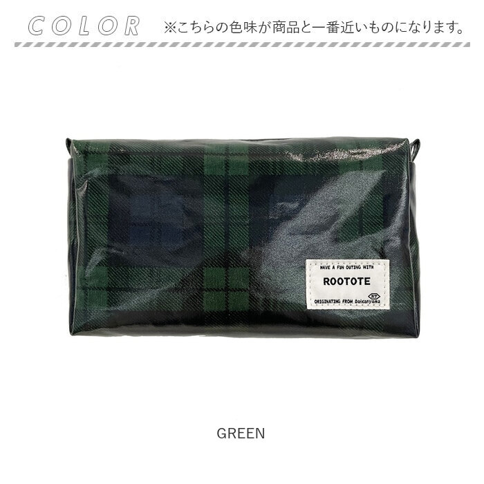 ルートート ラミネート 1299 定番 化粧ポーチ ポーチ 撥水 ROOTOTE メイクポーチ 小物入れ レディース withROO ウイズルー ラミネートーN 軽量 軽い おしゃれ シンプル チェック オシャレ 大人 かわいい 母の日 プレゼント プチギフト lucky13-10234888 BACKYARD FAMILY 雑貨タウン サンプル画像3