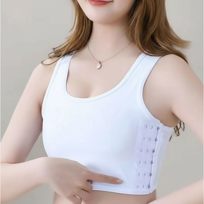 胸つぶし インナー 定番 ナベシャツ ブラジャー ブラ 下着 和装ブラ スポーツブラ 補正下着 さらし なべシャツ トラシャツ レディース 胸を小さく見せるブラ 胸が小さく見えるブラ スポーツ 男装 和装 コスプレ lucky13-10250265 BACKYARD FAMILY 雑貨タウン サンプル画像3