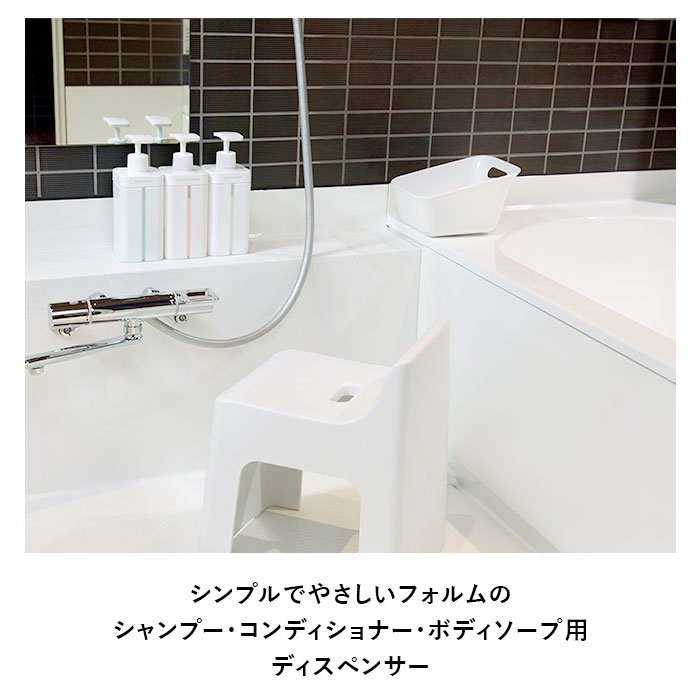 シャンプーボトル 詰め替え 定番 透明スリット おしゃれ 詰め替えボトル ボディソープ コンディショナー 押しやすい ワイド ポ lucky13-10030158 BACKYARD FAMILY 雑貨タウン サンプル画像3