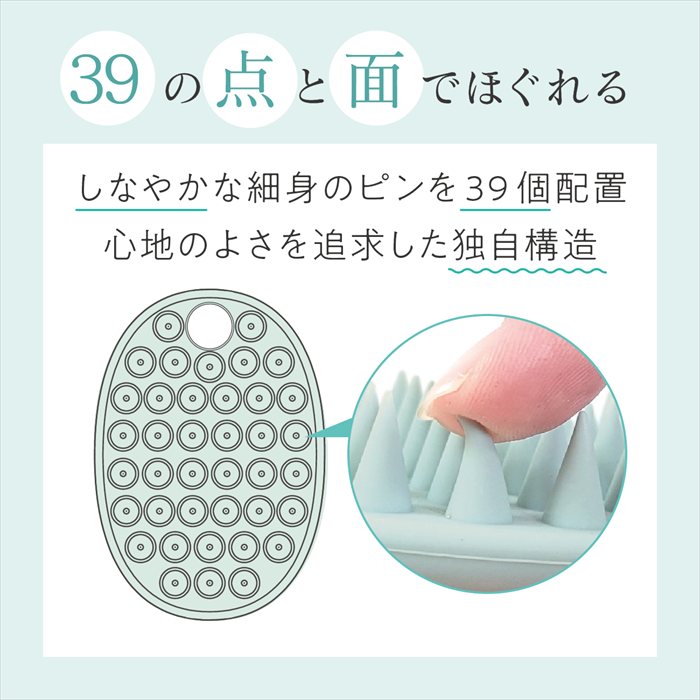 シャンプーブラシ 定番 シリコンブラシ ヘッドスパブラシ 頭皮マッサージ 頭皮ケアブラシ 指圧代用器 頭皮洗浄ブラシ シリコン製 lucky13-10297924 BACKYARD FAMILY 雑貨タウン サンプル画像3
