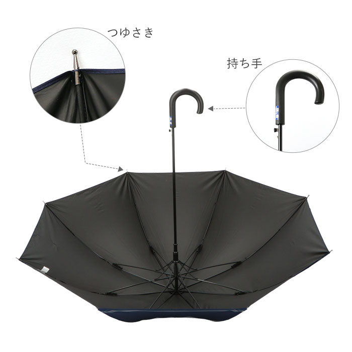 長傘 メンズ 定番 雨傘 日傘 70cm ワンタッチ ジャンプ式 グラスファイバー 晴雨兼用傘 雨晴兼用傘 メンズ傘 晴雨兼用 雨晴兼用 かさ 傘 耐風骨 丈夫 雨 紳士 UPF50