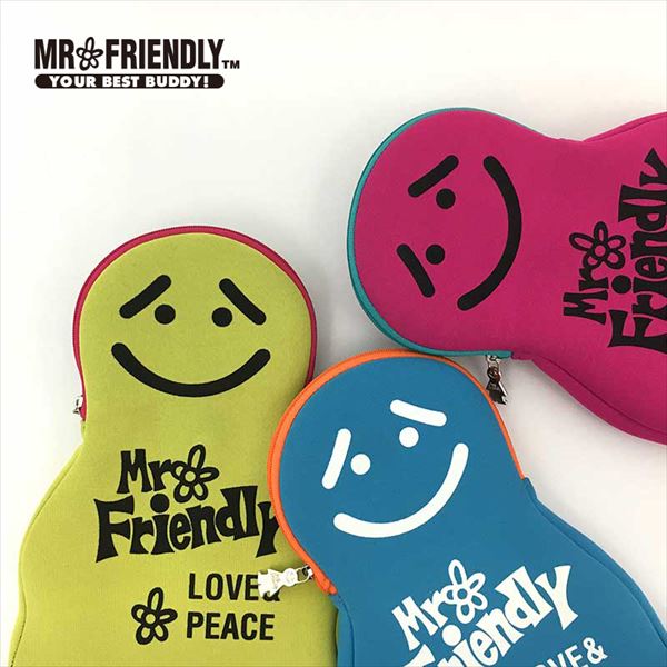 ミスターフレンドリー Mr.Friendly サコッシュ 定番 サコッシュ ダイバー素材 ミスターフレンドリーカフェ ショルダー ポーチ かわいい おしゃれ レディース 小物入れ