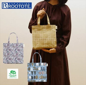 ROOTOTE トートバッグ ルートート 定番 手さげ 手提げ レディース レディース サブバッグ おしゃれ 母の日 プレゼント 小さめ ミニ お散歩バッグ 大人 かわいい 手さげ 手提げ スクエア 花柄 フラワー ブランド