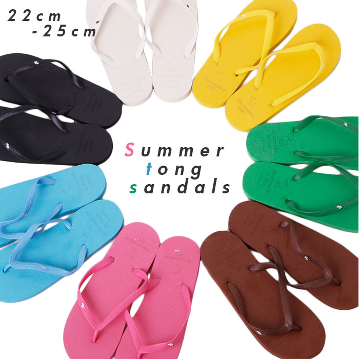 ビーチサンダル レディース 定番 シンプル おしゃれ ビーサン 無地 カラフル 大人 かわいい トン ...