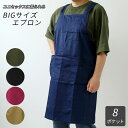 エプロン 大きいサイズ 通販 エプロン おしゃれ レディース メンズ 男女兼用 h型 ワンピース ブラック ネイビー レッド ベージュ グリーン 保育士 カフェ...