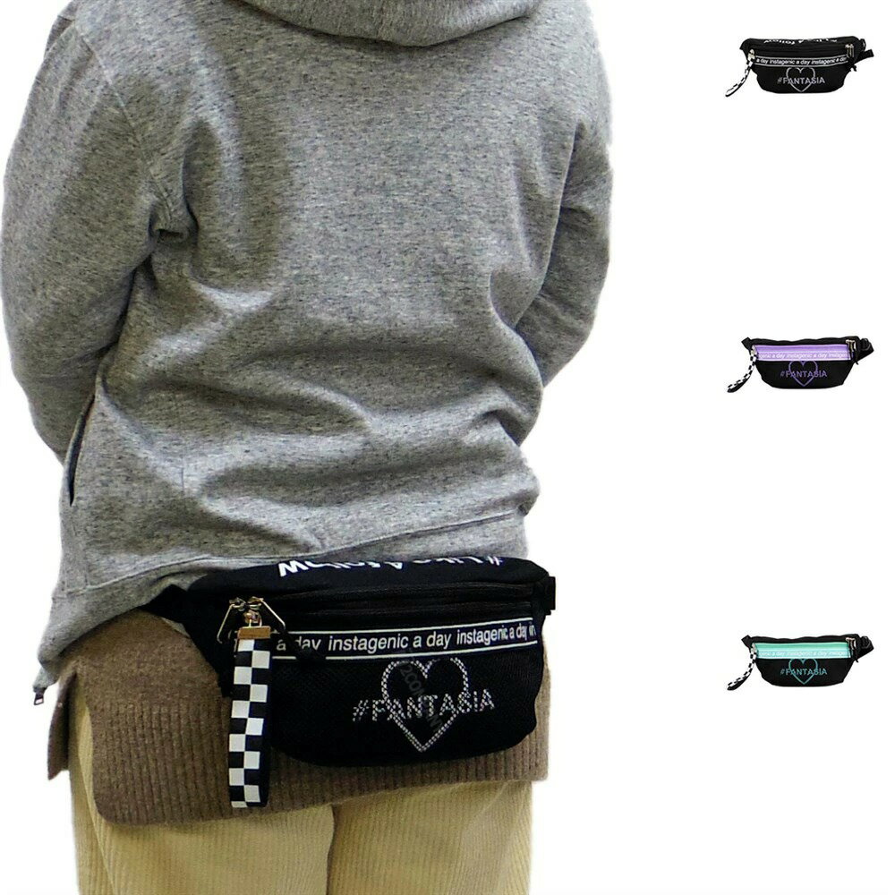 ウエストポーチ 可愛い レディース 定番 軽量 ボディバッグ ウエストバッグ 斜めがけ ヒップバッグ ...