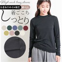 ハイネック レディース長袖 定番 ロンT カットソー Tシャツ 長袖Tシャツ 長袖 ロングTシャツ レディース 裏起毛 ひまわりオイル加工 立ち襟 冬 秋冬 シンプル 無地 おしゃれ トップス インナー レディースファッション