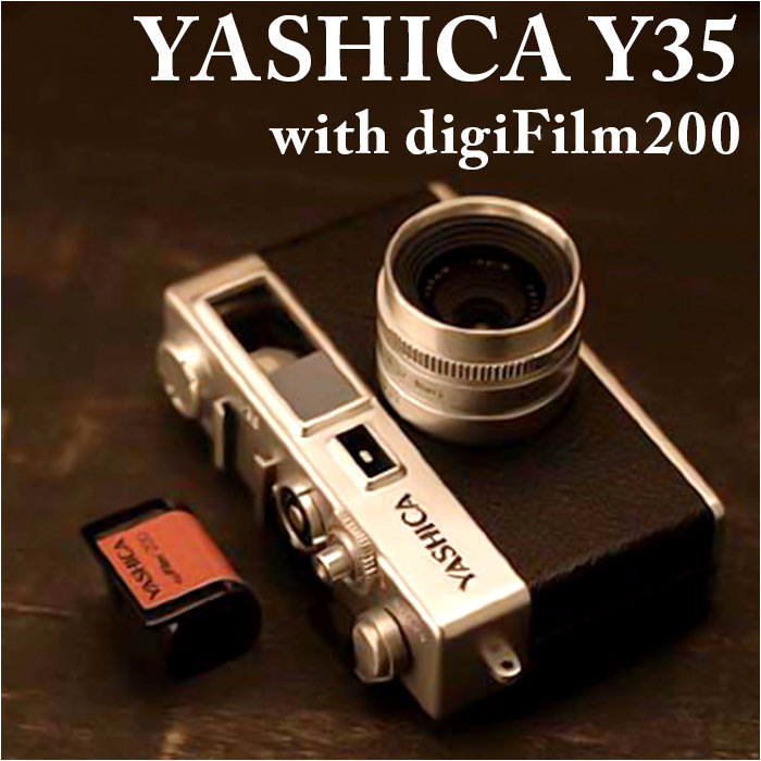 デジタルカメラ ヤシカ 定番 digiFilm CAMERA Y35 YASHICA デジフィルムカメラ with digiFilm200 デジ..