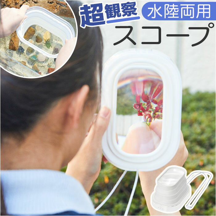 レイメイ藤井 拡大鏡 ルーペ 定番 水陸両用ルーペ 水陸両用拡大鏡 スコープ ルーペスコープ 水陸両用 虫かごスコープ アクアスコープ 観察 25倍 水面 上か...