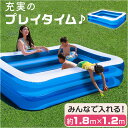 ビニールプール 長方形 大型 定番 ファミリープール 大型プール ビニール プール 家庭用プール ジャンボプール 子供用 ファミリ用 四角 大きい 水遊び 空気入れ付き 庭 ベランダ 家庭用 屋内 夏 お庭用 おうち遊び 猛暑対策 スイミング