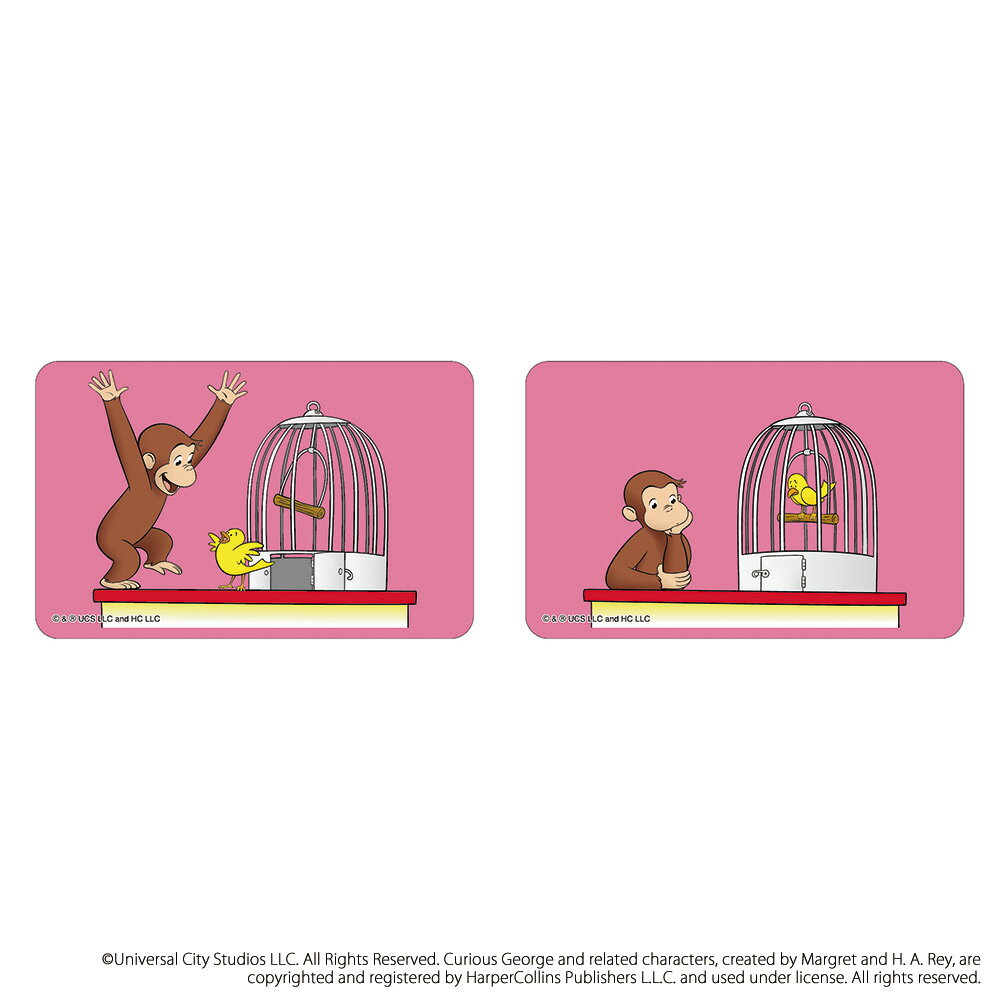 おさるのジョージ グッズ 定番 まじかる百貨店ステッカー ステッカー Curious George 4947864052805 おさるのジョージ08 シール ス...