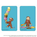 おさるのジョージ グッズ 定番 まじかる百貨店ステッカー ステッカー Curious George 4947864052812 おさるのジョージ09 シール ステッカーシール スマホ裏 絵本キャラクター かわいい 可愛い カワイイ おしゃれ レンチキュラー 文具