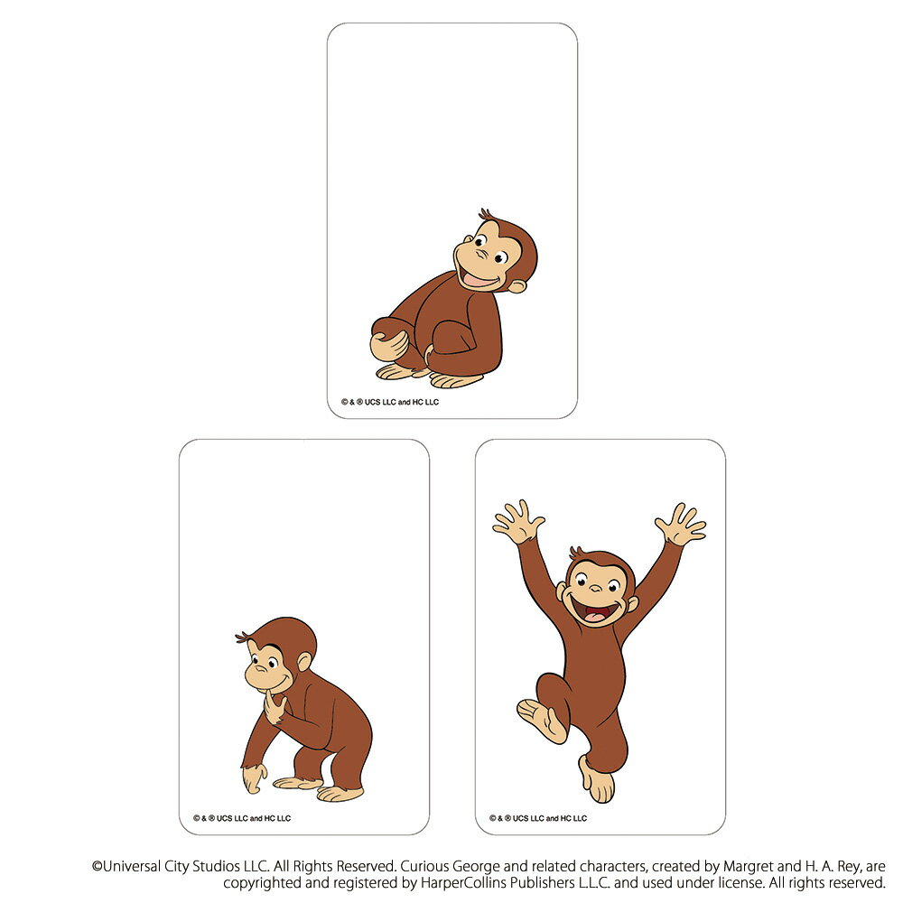 おさるのジョージ グッズ 定番 まじかる百貨店クリアカード クリアカード Curious George 4947864052966 おさるのジョージ09 絵本キ...