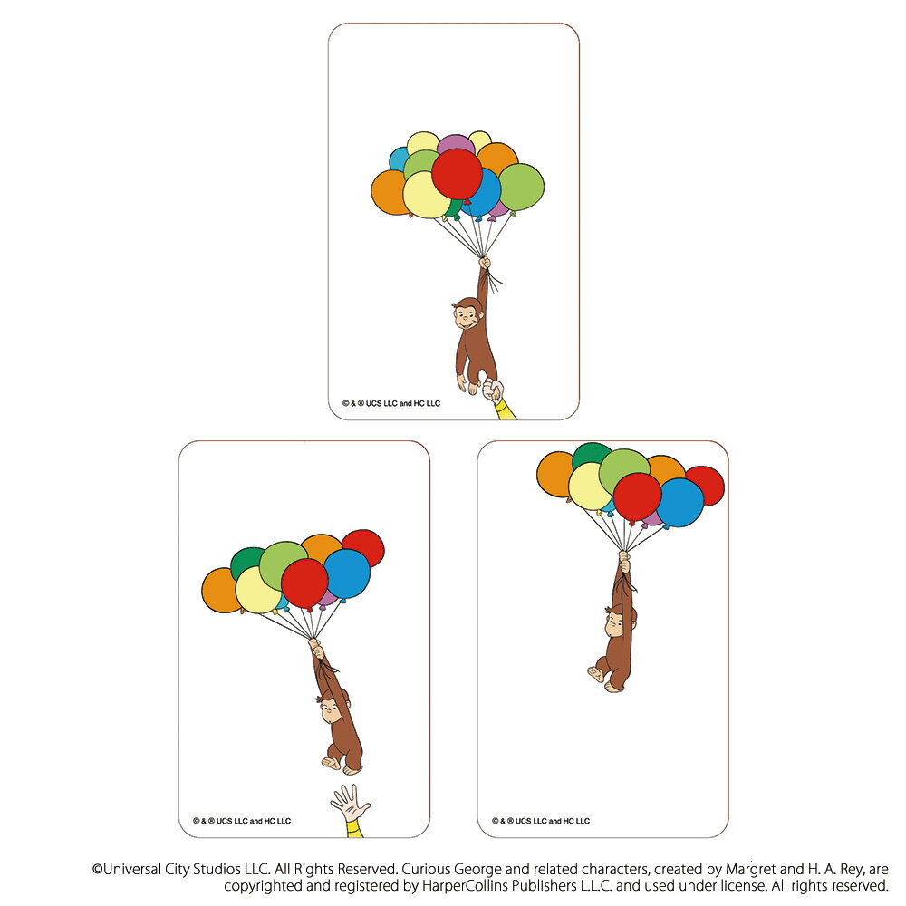 おさるのジョージ グッズ 定番 まじかる百貨店クリアカード クリアカード Curious George 4947864052973 おさるのジョージ10 絵本キ...