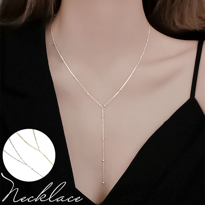 ネックレス レディース シンプル 定番 y字チェーンネックレス 首飾り ペンダント アクセサリー ジュエリー Y字 大人 かわいい おしゃれ 可愛い オシャレ 女性 Yラインネックレス nec-060 ダイヤモンドハーツ Diamond Hearts