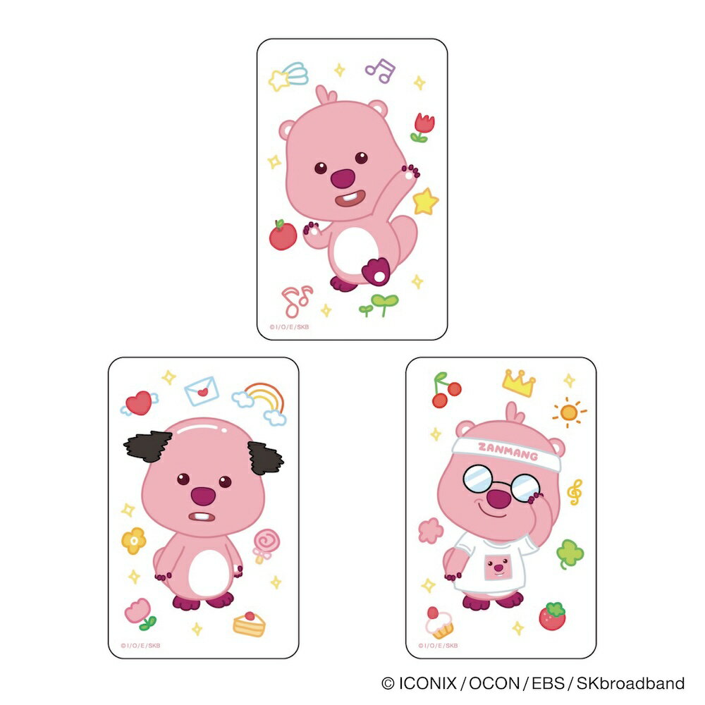 ジャンマンルピー グッズ 定番 クリアカード ZANMANG LOOPY じゃんまんるぴー まじかる百貨店クリアカード 4947864092085 スマホ裏 スマートフォン 透明 かわいい 可愛い 韓国 キャラクター 推しグッズ レンチキュラー ホビー