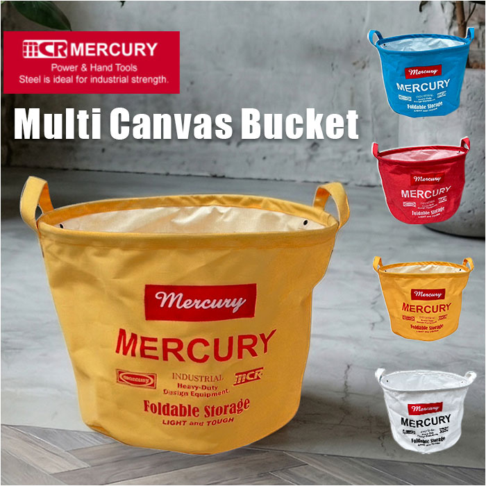 MERCURY マーキュリー ラウンドバケツ 定番 キャンバスボックス 収納 ボックス 収納ボックス ...