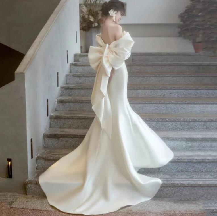 ウェディングドレス 結婚式 白ドレス お花嫁ドレス 前撮り/後撮り ロングドレス シ...