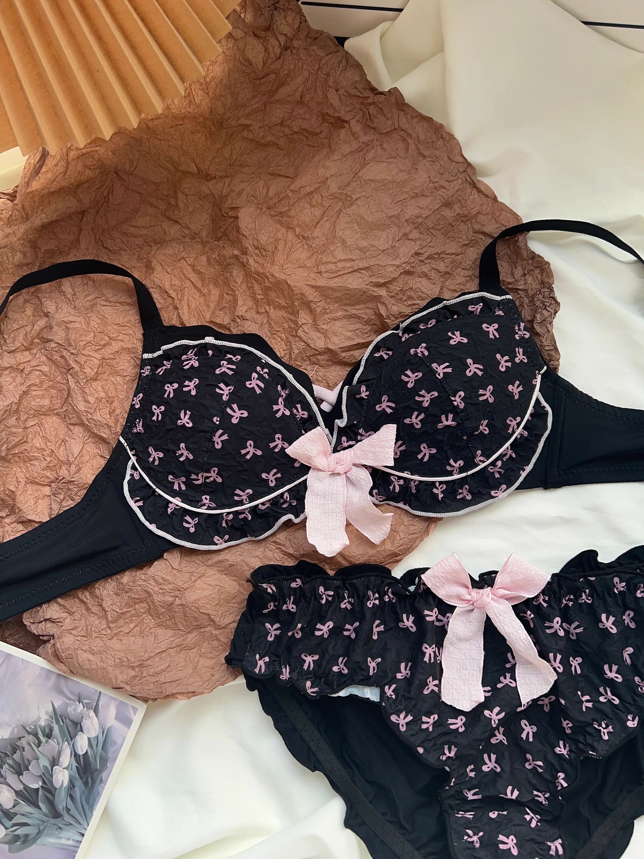 セクシー薄手ブラセットブラジャーセ...